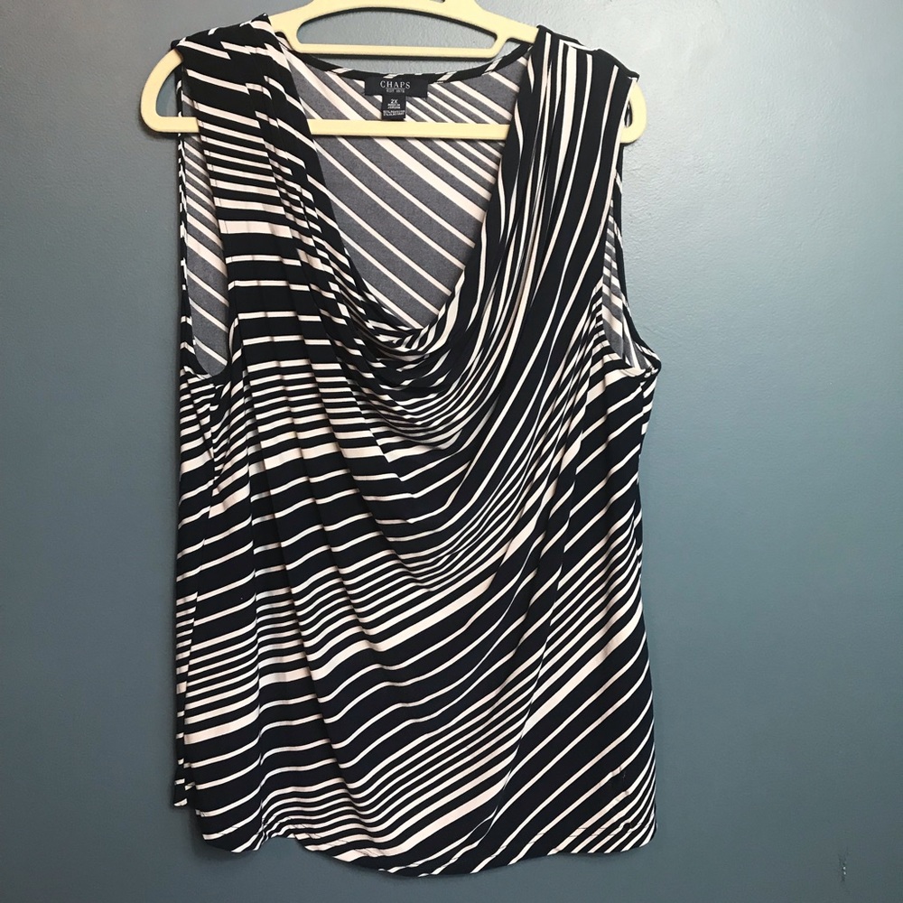 Chaps Sleeveless Top Polyester 2X